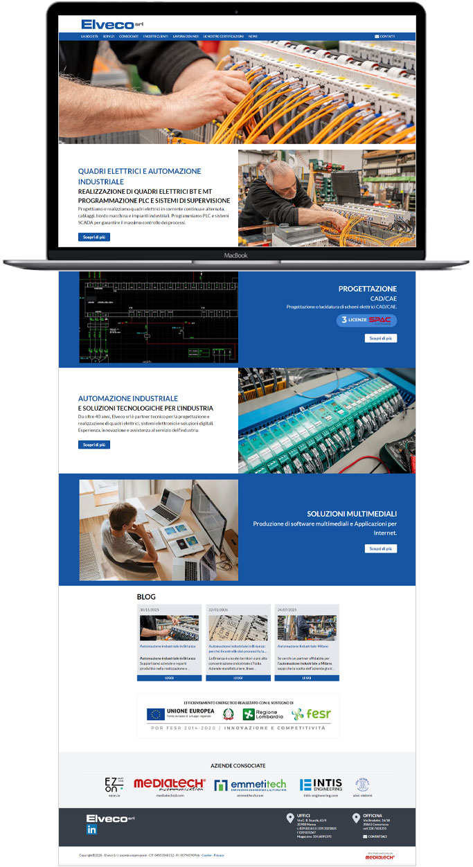 Elveco - Sito web responsive