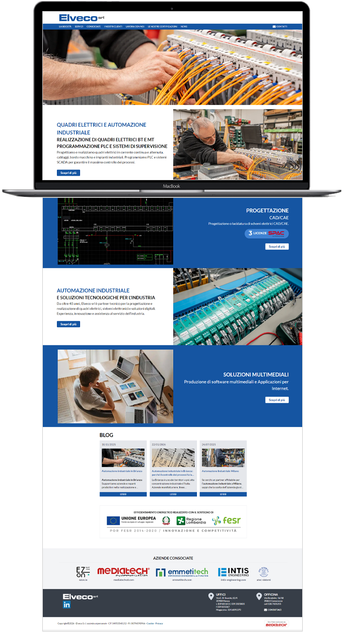 Elveco - Sito web responsive