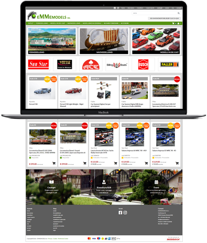Emmemodels - Sito e-commerce