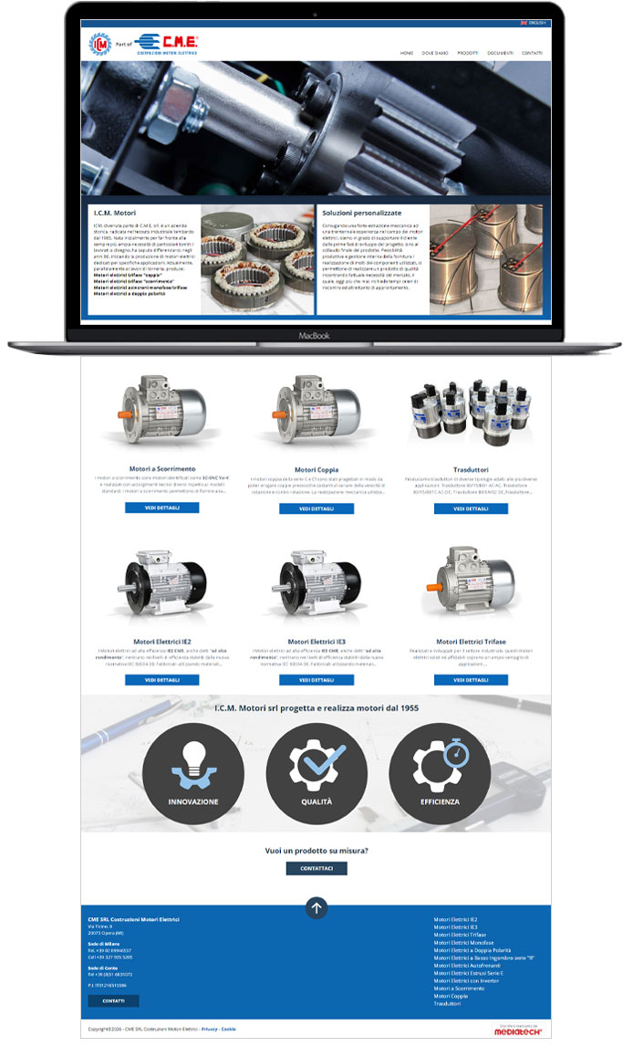 Icm Motori - Sito web amministrabile