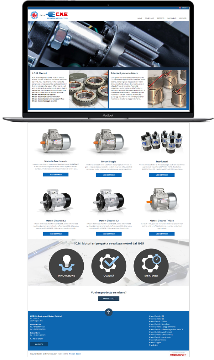 Icm Motori - Sito web amministrabile
